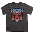 thumbnail image 1 of Trevco  HBRO127-YT-1 Transformers & Vintage Autobot Logo-Short Sleeve Youth 18-1 T-Shirt, Charcoal - Small, 1 of 1