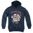 thumbnail image 1 of Trevco  HBRO203-YFTH-3 Mr Potato Head & Ho Ho Ho-Youth Pull-Over Hoodie, Navy - Large, 1 of 1