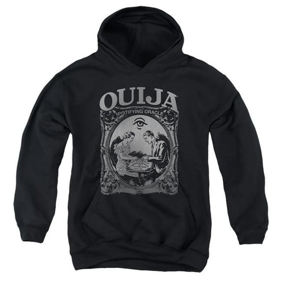 Trevco HBRO222-YFTH-4 Ouija & Two-Youth Pull-Over Hoodie, Black - Extra Large