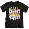 thumbnail image 1 of Trevco  HBRO286-KT-1 Clue & Who Dunnit-Short Sleeve Juvenile 18-1 T-Shirt, Black - Small 4, 1 of 1