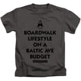 thumbnail image 1 of Trevco  HBRO306-KT-2 Monopoly & Lifestyle Vs Budget-Short Sleeve Juvenile 18-1 T-Shirt, Charcoal - Medium 5-6, 1 of 1
