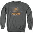 thumbnail image 1 of Trevco  HBRO489-AS-6 Nerf & Powered by Nerf Nation-Adult Crewneck Sweatshirt, Charcoal - 3X, 1 of 1