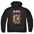 thumbnail image 1 of Trevco HBRO911-AFTH-8 G.I. Joe & Snake Eyes Card-Adult Pull-Over Hoodie, Black - 5X, 1 of 1