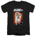 thumbnail image 1 of Trevco HBRO912-AV-1 G.I. Joe & Storm Shadow Card Short Sleeve Adult V-Neck 30-1 T-Shirt, Black - Small, 1 of 1