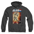 thumbnail image 1 of Trevco HBRO915-AHH-5 G.I. Joe & Scarlett Card-Adult Heather Hoodie, Black - 2X, 1 of 1