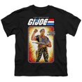 thumbnail image 1 of Trevco HBRO917-YT-2 G.I. Joe & Flint Card Short Sleeve Youth 18-1 T-Shirt, Black - Medium, 1 of 1