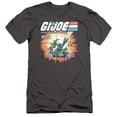 thumbnail image 1 of Trevco HBRO927-SF-5 G.I. Joe & Real American Hero Short Sleeve Adult 30-1 T-Shirt, Charcoal - 2X, 1 of 1