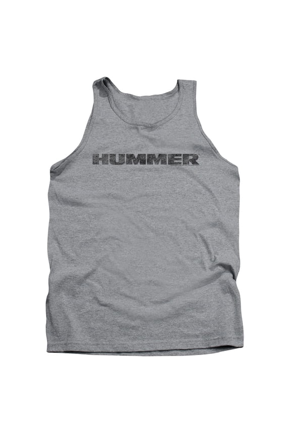 HMR100-TK-4 Hummer & Distressed Hummer Logo-Adult Tank Top, Athletic Heather - Extra Large