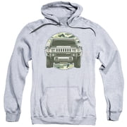 Trevco HMR106-AFTH-3 Hummer Lead or Follow Pull-Over Hoodie T-Shirt for Adult, Athletic Heather - Large