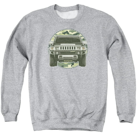 Trevco HMR106-AS-4 Hummer Lead or Follow Crewneck Sweatshirt for Adult, Athletic Heather - Extra Large