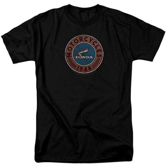 Trevco HNDA118-AT-9 Honda & Motorcycle Adult Regular Fit Short Sleeve 18-1 T-Shirt Black - 6X