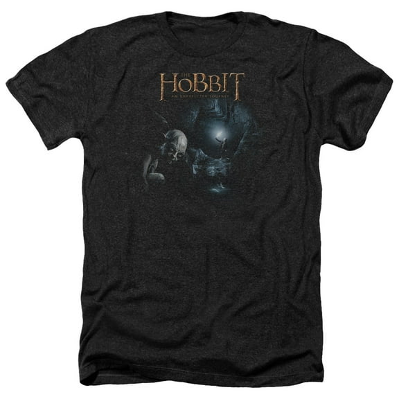 Trevco HOB1096-HA-4 The Hobbit Light Heather T-Shirt for Adult, Black - Extra Large