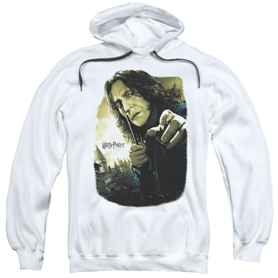 Trevco HP8055-AFTH-2 Harry Potter & Snape Poster-Adult Pull-over Hoodie-white-Medium