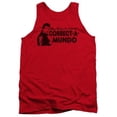 thumbnail image 1 of Trevco Happy Days-Correct A Mundo - Adult Tank Top - Red- Small, 1 of 1