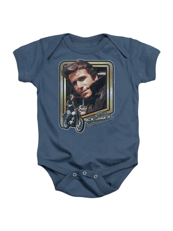 Trevco Happy Days-The Fonz - Infant Snapsuit - Indigo- Large 18 Mos