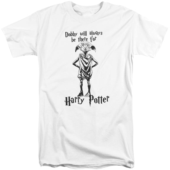 Trevco Harry Potter & Always Be There-Short Sleeve Adult Tall 18-1 T-Shirt, White-Extra Large