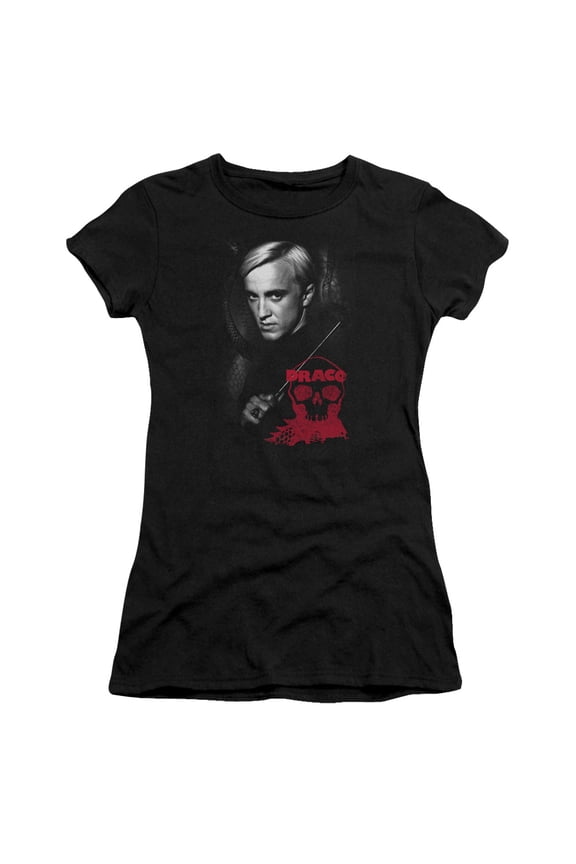 Harry Potter/draco Portrait-s/s Junior Sheer-black-xl