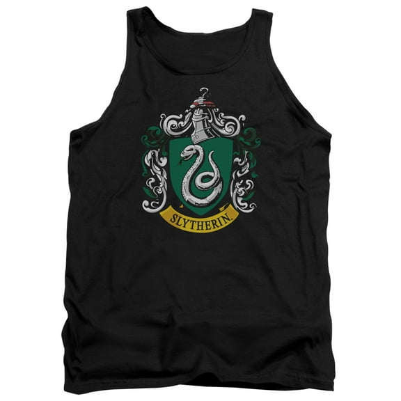 Trevco HP103-TK-4 Harry Potter & Slytherin Crest-Adult Tank Top, Black - Extra Large