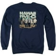 thumbnail image 1 of Trevco  Hawaii 5 0 & Cast Adult Cotton & Polyster Crewneck Sweatshirt, Navy - Medium, 1 of 1