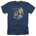 thumbnail image 1 of Trevco Hobbit-Barreling Down Adult Heather Tee- Navy - Small, 1 of 1