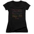 thumbnail image 1 of Trevco Hobbit-Keyhole Junior V-Neck Tee- Black - Small, 1 of 1