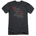 thumbnail image 1 of Trevco Hobbit-Never Laugh Short Sleeve Adult 30-1 Tee- Charcoal - 2X, 1 of 1