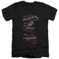 thumbnail image 1 of Trevco Hobbit-Tail Claws Teeth Short Sleeve Adult V-Neck 30-1 Tee- Black - XL, 1 of 1
