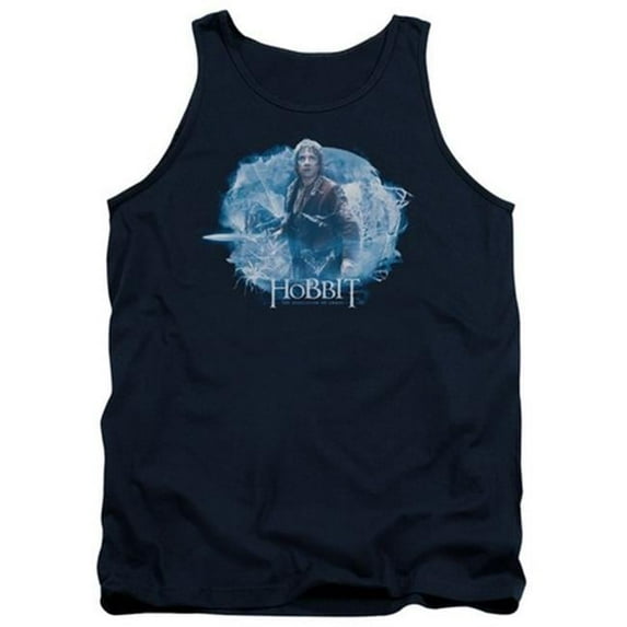 Trevco Hobbit-Tangled Web Adult Tank Top- Navy - 2X