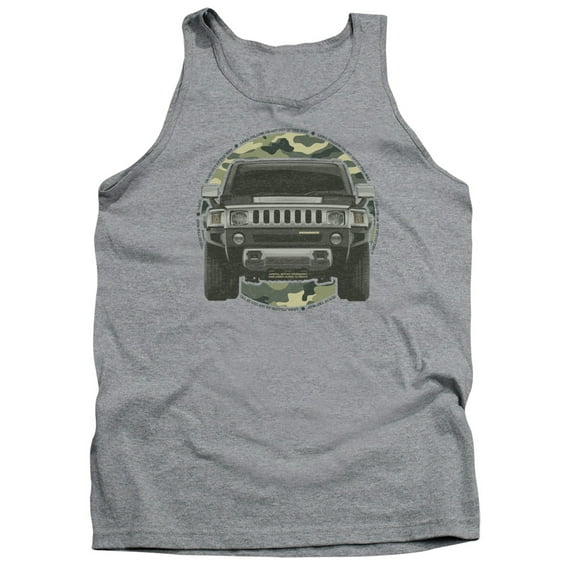 Trevco HMR106-TK-1 Hummer Lead or Follow Tank T-Shirt for Adult, Athletic Heather - Small
