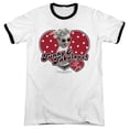 thumbnail image 1 of Trevco   I Love Lucy & Funny & Fabulous - Adult Ringer Short Sleeve T-Shirt, White & Black - Extra Large, 1 of 1