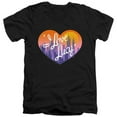 thumbnail image 1 of Trevco   I Love Lucy & Heart Of The City - Short Sleeve Adult V-Neck 30-1 T-Shirt, Black - Medium, 1 of 1