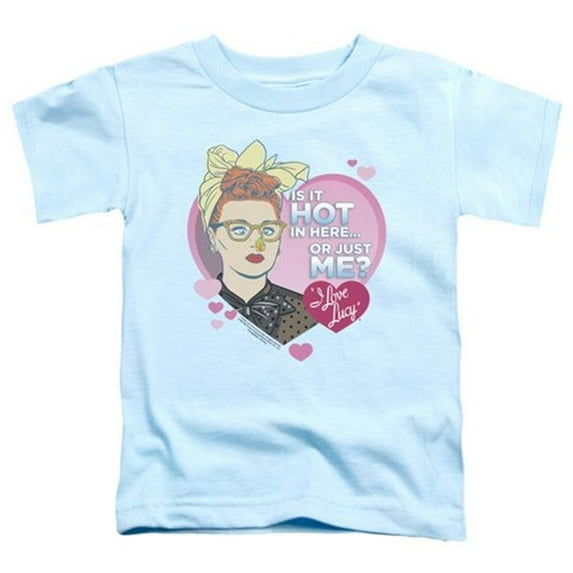 Trevco I Love Lucy-Hot Short Sleeve Toddler Tee- Light Blue - Medium 3T