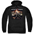 thumbnail image 1 of Trevco Infinite Crisis-Batmen Adult Pull-Over Hoodie- Black - Small, 1 of 2