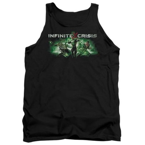 Trevco Infinite Crisis-Ic Green Adult Tank Top- Black - Medium