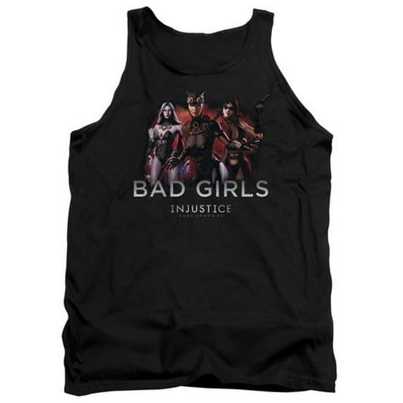 Trevco Injustice Gods Among Us-Bad Girls Adult Tank Top- Black - XL