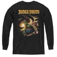 thumbnail image 1 of Trevco  JD101-YL-3 Judge Dredd & Blast Away Youth Long Sleeve T-Shirt   Black - Large, 1 of 1
