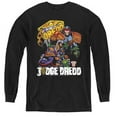 thumbnail image 1 of Trevco  JD112-YL-3 Judge Dredd  Bike & Badge Youth Long Sleeve T-Shirt   Black - Large, 1 of 1