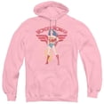 thumbnail image 1 of Trevco   JLA & WW Sparkle - Adult Pull-Over Hoodie, Pink - Small, 1 of 1