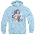 thumbnail image 1 of Trevco   JLA & Warrior-Adult Pull-Over Hoodie, Light Blue - Extra Large, 1 of 1