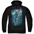 thumbnail image 1 of Trevco Jla-Black Lightning Bolts Adult Pull-Over Hoodie- Black - XL, 1 of 1