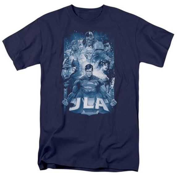 Trevco Jla-Burst Short Sleeve Adult 18-1 Tee- Navy - 4X