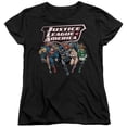 thumbnail image 1 of Trevco Jla-Charging Justice Short Sleeve Womens Tee- Black - XL, 1 of 1
