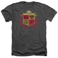 thumbnail image 1 of Trevco Jla-Defenders Adult Heather Tee- Charcoal - Medium, 1 of 2