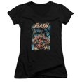 thumbnail image 1 of Trevco Jla-Electric Chair Junior V-Neck Tee, Black - 2X, 1 of 1