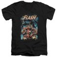 thumbnail image 1 of Trevco Jla-Electric Chair Short Sleeve Adult V-Neck 30-1 Tee- Black - Medium, 1 of 1