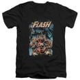 thumbnail image 1 of Trevco Jla-Electric Chair Short Sleeve Adult V-Neck 30-1 Tee- Black - XL, 1 of 1