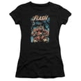 thumbnail image 1 of Trevco Jla-Electric Chair Short Sleeve Junior Sheer Tee- Black - Medium, 1 of 1