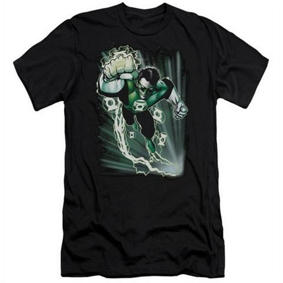 Trevco Jla-Emerald Energy Short Sleeve Adult 30-1 Tee- Black - Small