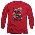 thumbnail image 1 of Trevco Jla-Finished Long Sleeve Adult 18-1 Tee- Red - Medium, 1 of 1