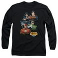 thumbnail image 1 of Trevco Jla-Group Portrait Long Sleeve Adult 18-1 Tee- Black - Medium, 1 of 1